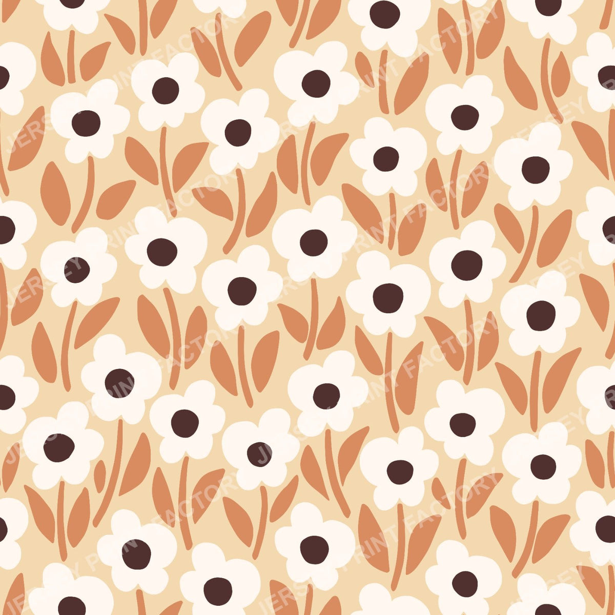 Chalkflower Garden Orange & White