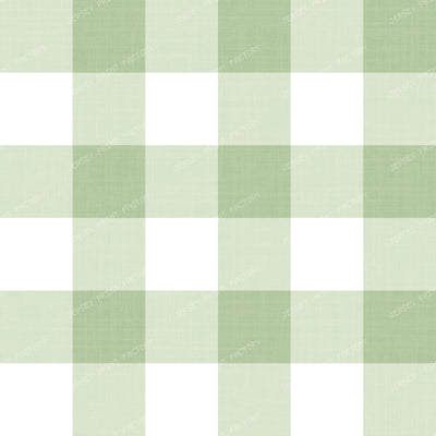Gingham Check Linen Texture - Modern Farmhouse - Taupe Beige & White — Green and White