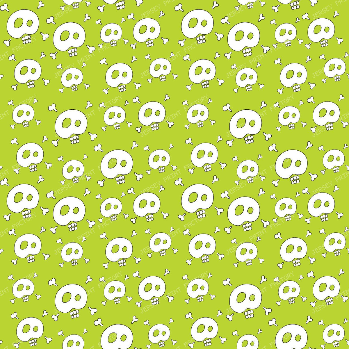 Halloween, Purple Skull, Crossbones, Trick or Treat — Green