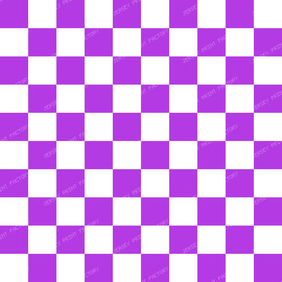 Black and White Squares, Checkered Pattern, Geometric Pattern — Purple