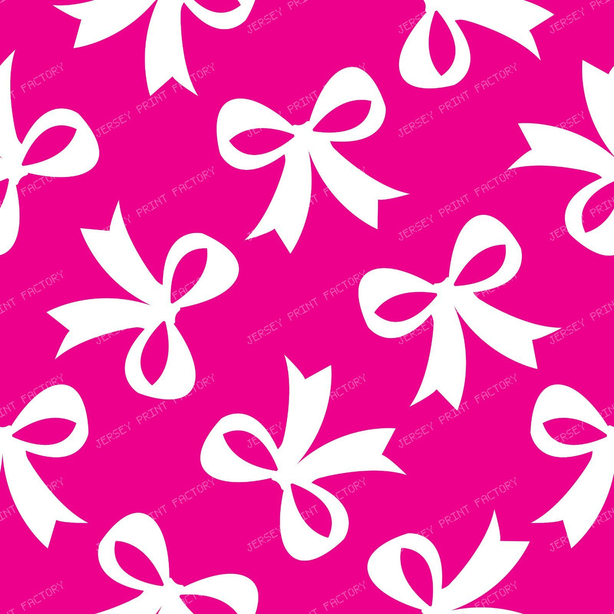 Bow Pattern, Coquette Bow, Ribbon, Cute Bow, White Bow, Black — Pink 4