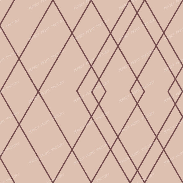 Art Deco Dimond Windowpane Geometric in Blush pink and Burgundy