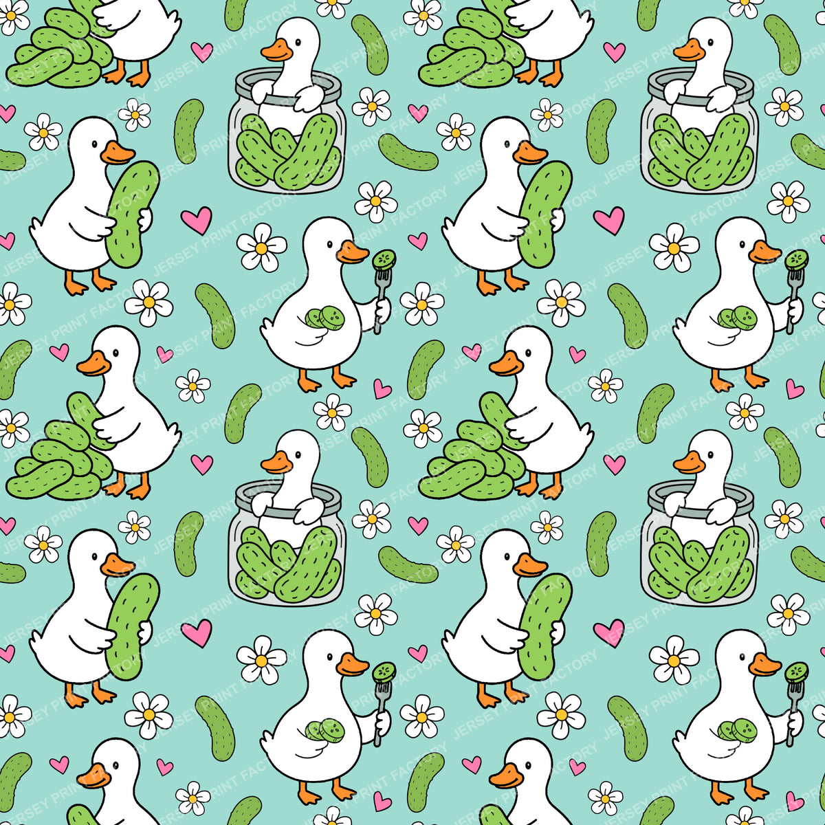 Silly Pickle Goose  In Blue