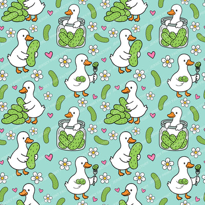 Silly Pickle Goose  In Blue