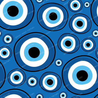 Evil Eye Pattern, Turkish Eye, Hamsa, Nazar Talisman, Mati, Mataki — Navy Blue 3