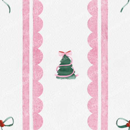 Scallop coquette Christmas - pink