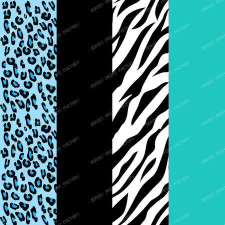 Leopard Print, Zebra Print, Animal Print, Blue