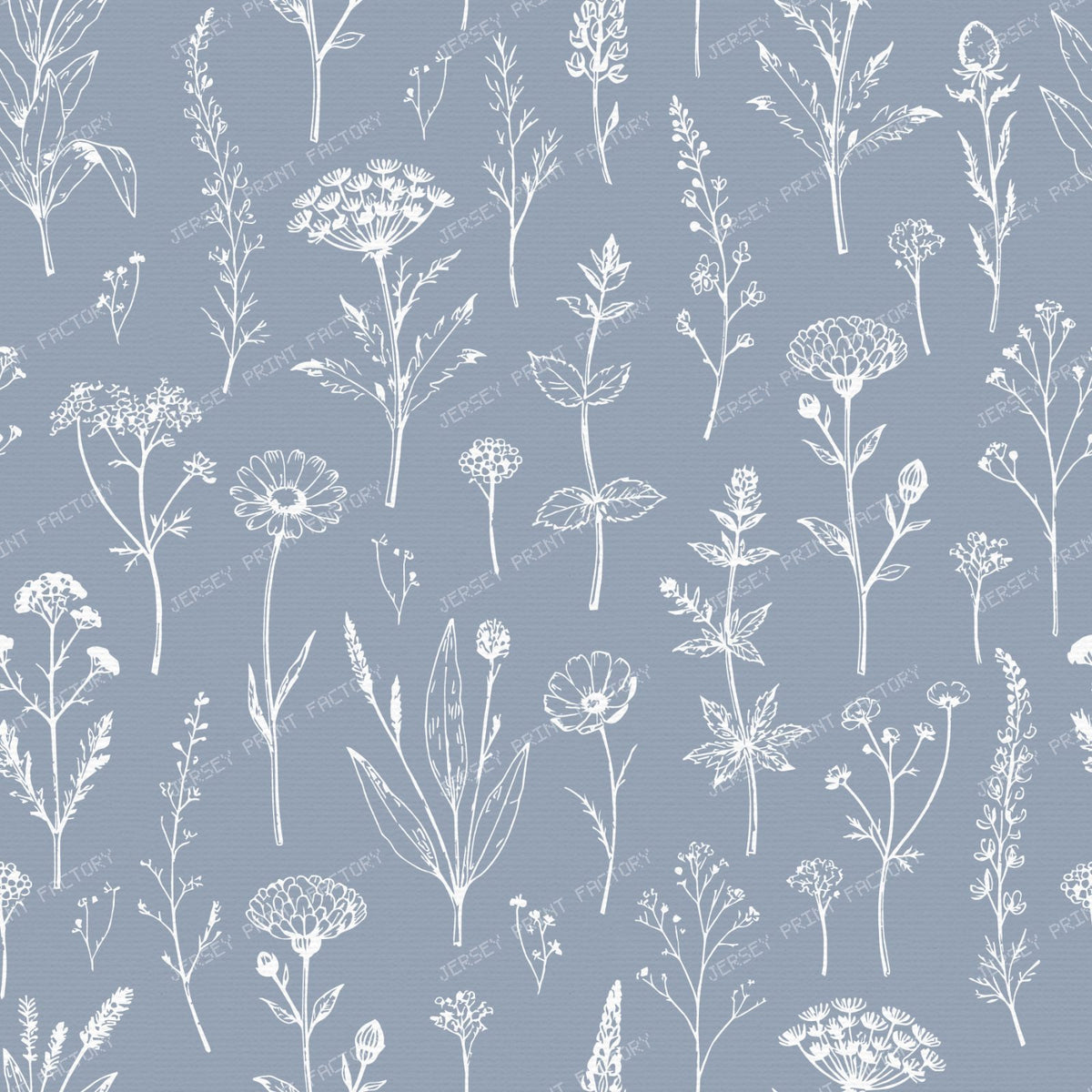 Wildflower Meadow Organic Vintage Botanicals - Mint Green — Dusty Blue