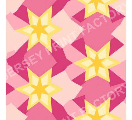 Geometric Pink Stars