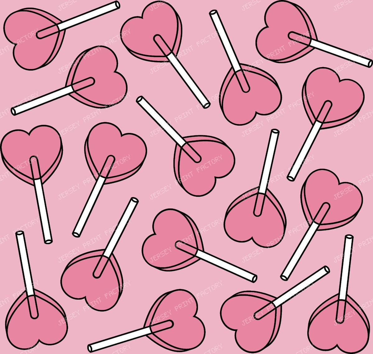 Blue Lollipops, Heart Lollipops, Lollipop Pattern — Pink 6