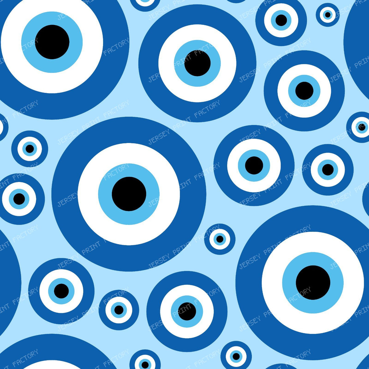Evil Eye Pattern, Greek Eye, Turkish Eye, Nazar Talisman — Blue 1