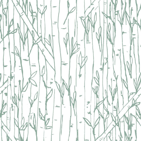 Bamboo Forest in sea green