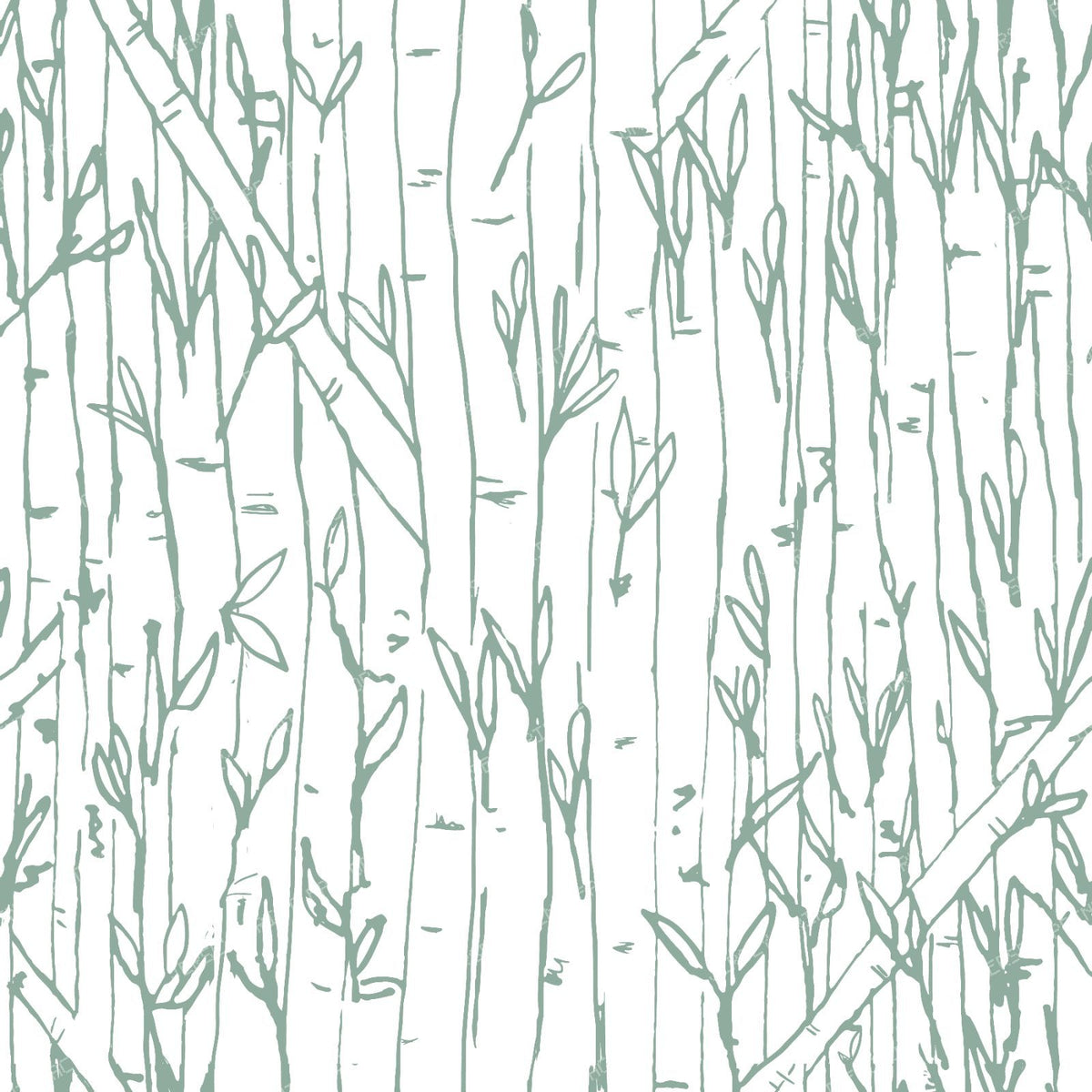 Bamboo Forest in sea green