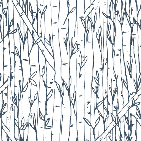 Bamboo Forest in blue green