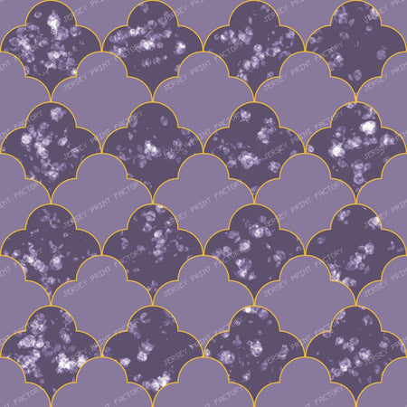 Mosaic Tile / Halloween Geometric Coordinate Purple