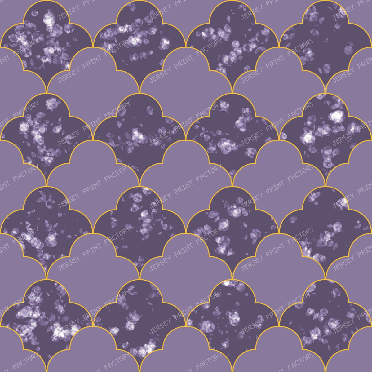 Mosaic Tile / Halloween Geometric Coordinate Purple