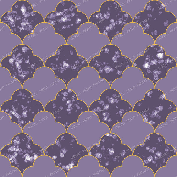 Mosaic Tile / Halloween Geometric Coordinate Purple
