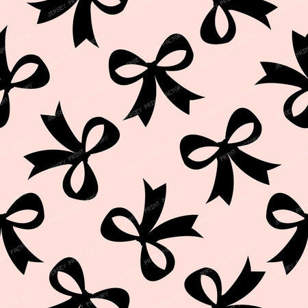 Bow Pattern, Coquette Bow, Ribbon, Cute Bow, White Bow, Black — Pink and Black 1