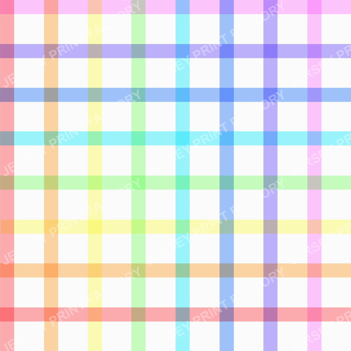 Pastel rainbow checkered plaid