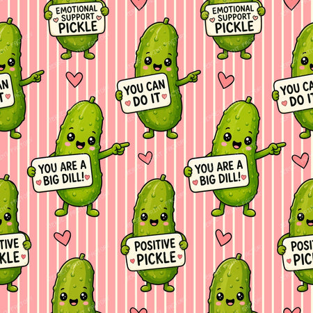 Emotional Support Pickles Pink