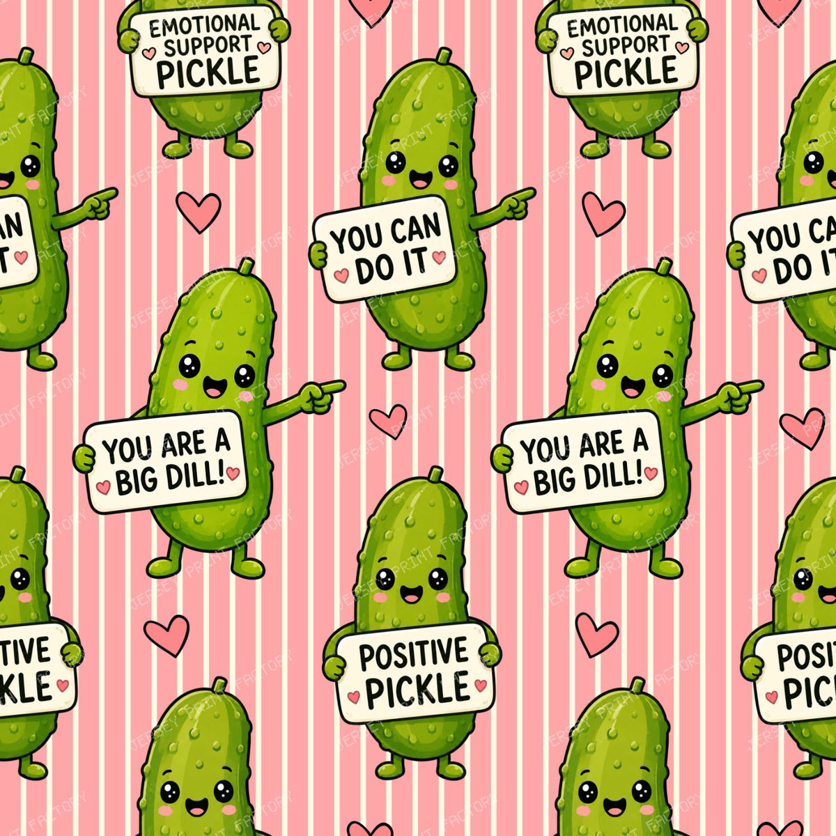 Emotional Support Pickles Pink