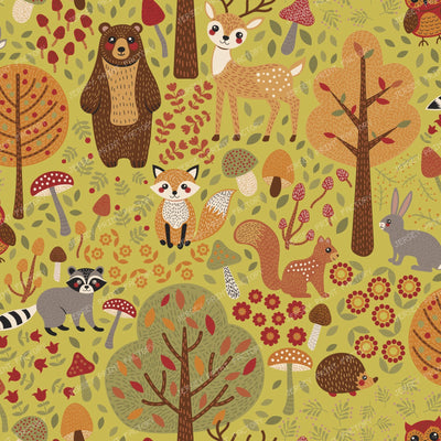 Woodland Animals Storybook Pattern