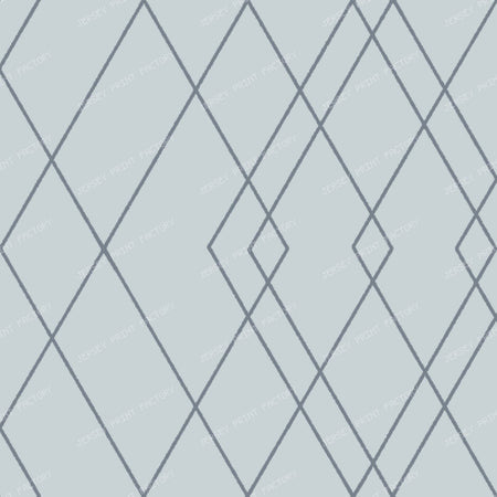 Art Deco Dimond Windowpane Geometric in Dusty Blue