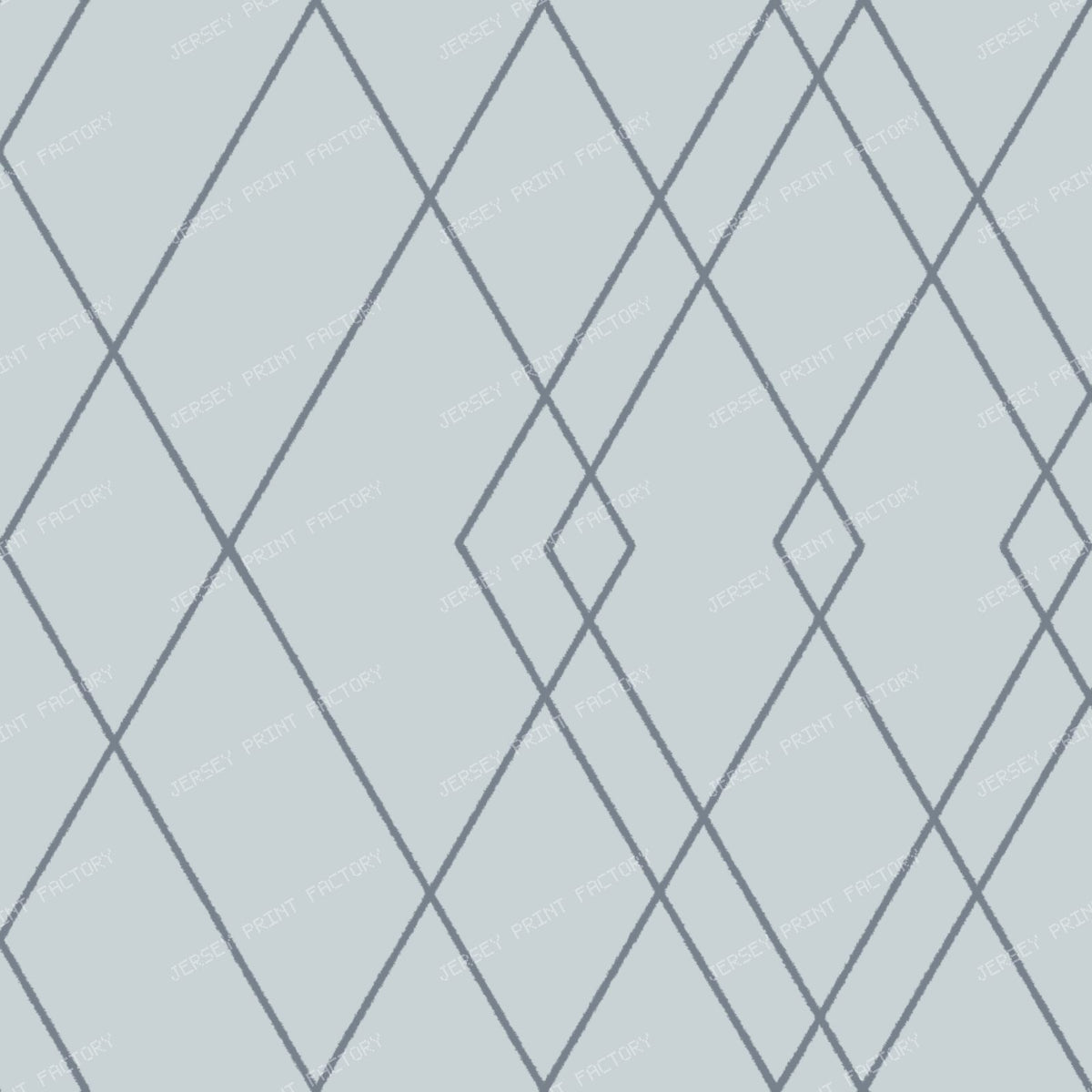 Art Deco Dimond Windowpane Geometric in Dusty Blue