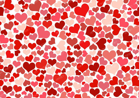 Pattern Of Hearts, Red Hearts, Love