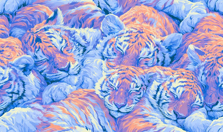 Pile Of Tigers Sleeping Napping In A Big Pile Cuddly Cute Dreaming