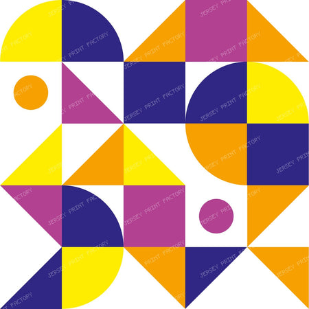 Colorful Bauhaus Pattern, Retro Pattern, Geometric Pattern — Colorful 13