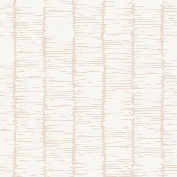 Perry - Vertical Texture Stripes  - Dusky Blue — Warm White & Soft Peach