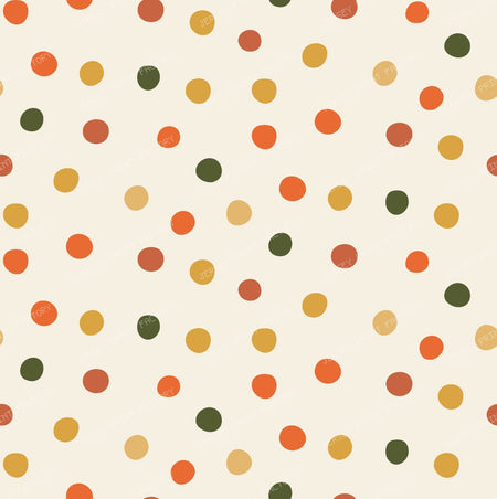 Earthy Boho Polka Dot