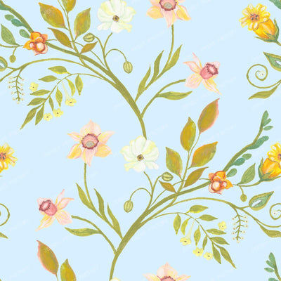 Chintz Tropical Copy Ice Blue Copy