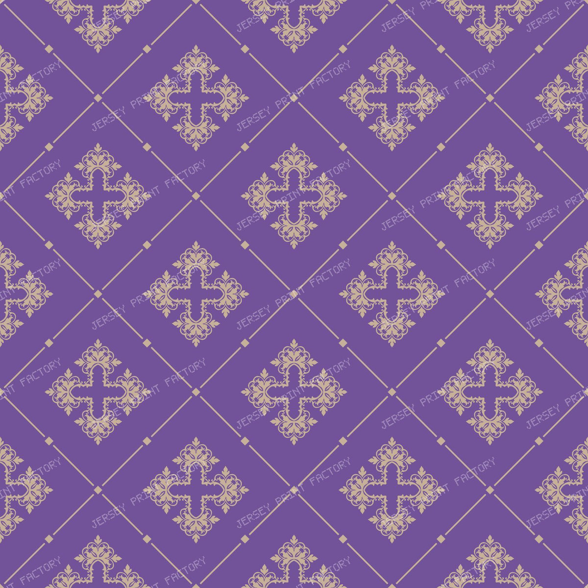 Black And White Damask, French Damask, Baroque Pattern — Purple 7