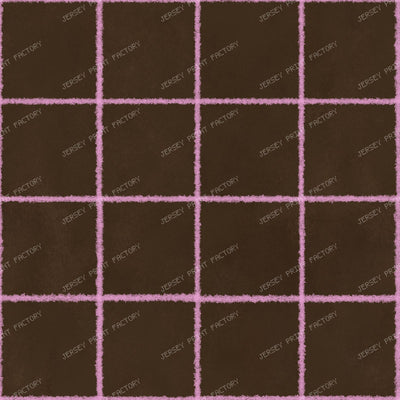 Pink Chalk Grid Lines, check, squares, — Brown and Pink