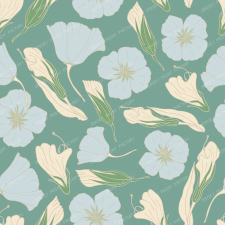 Gilded Wildflowers Green
