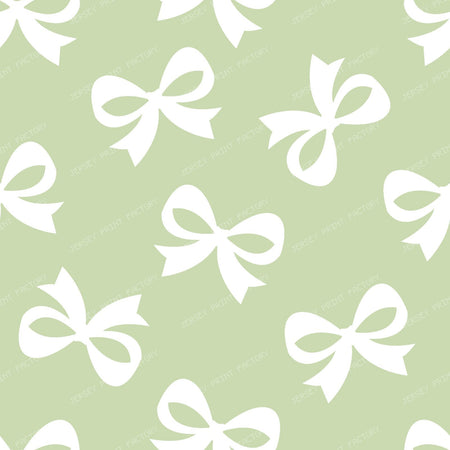 Bow Pattern, Coquette Bow, Ribbon Bow, Cute Bow, White Bow, Black — Green 1