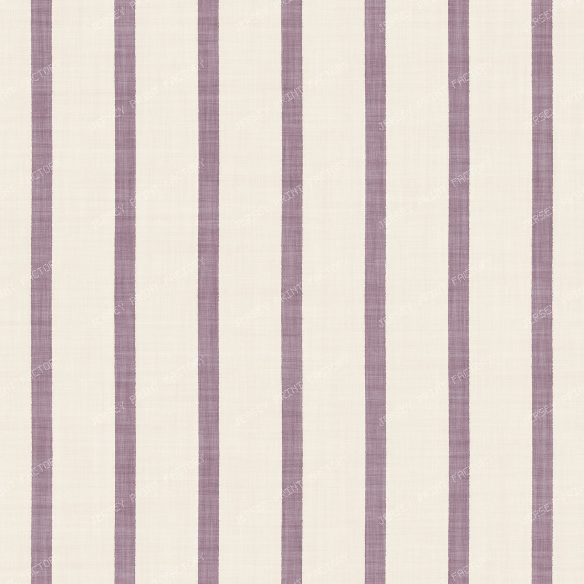 Cabana Stripes Classic Organic Modern - Sage Green on Cream — Lilac Lavender on Cream