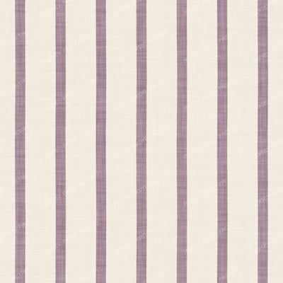 Cabana Stripes Classic Organic Modern - Sage Green on Cream — Lilac Lavender on Cream