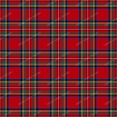 Red Tartan pattern. Royal Stewart. Stuart tartan plaid pattern. Checkered pattern.
