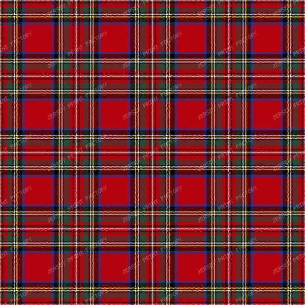 Red Tartan pattern. Royal Stewart. Stuart tartan plaid pattern. Checkered pattern.