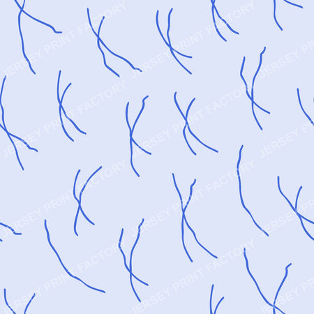 Abstract Scattered Sketch Marks — Royal Blue