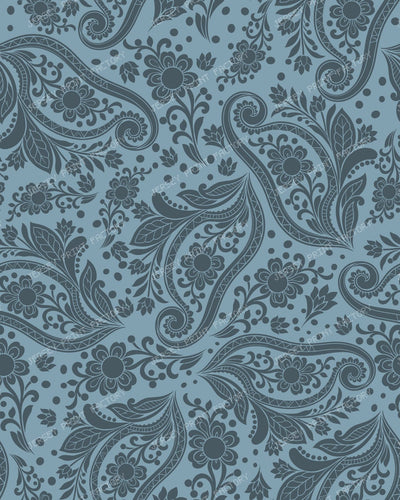 Vintage Cucumber Toile Pattern