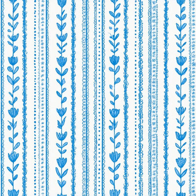 Vertical Stripe Botanical Leaf Floral