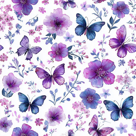 Purple Flower Butterfly Garden