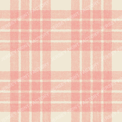 Plaid Pastel Vintage Pattern. Soft Retro Checkered Design. Pink
