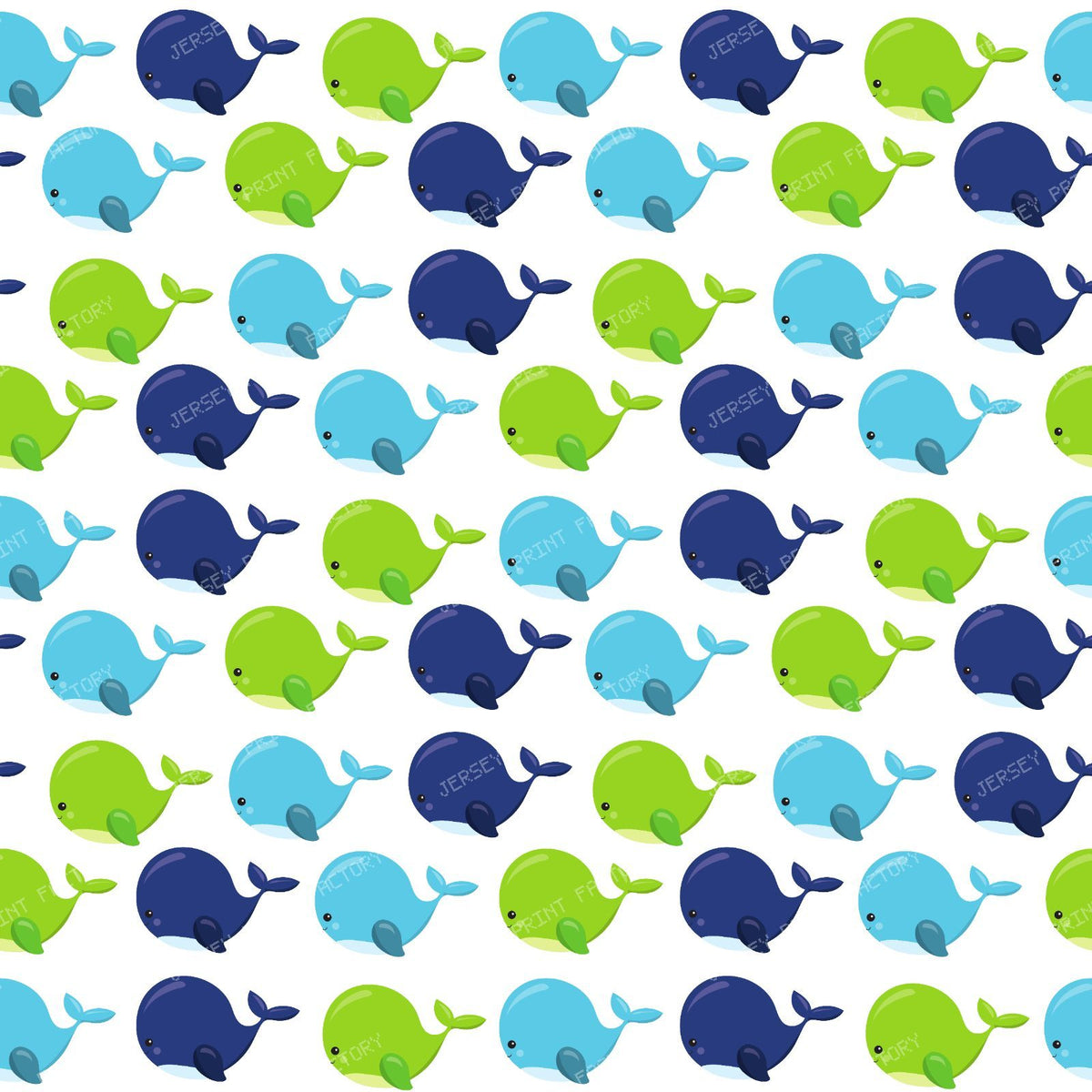 Pattern Of Whales, Cute Whales, Sea Animals (Tileable)