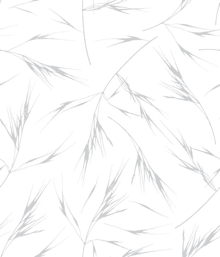 Sway - Soft Neutral Grass Pattern for Calm Modern Projects - Light Grey