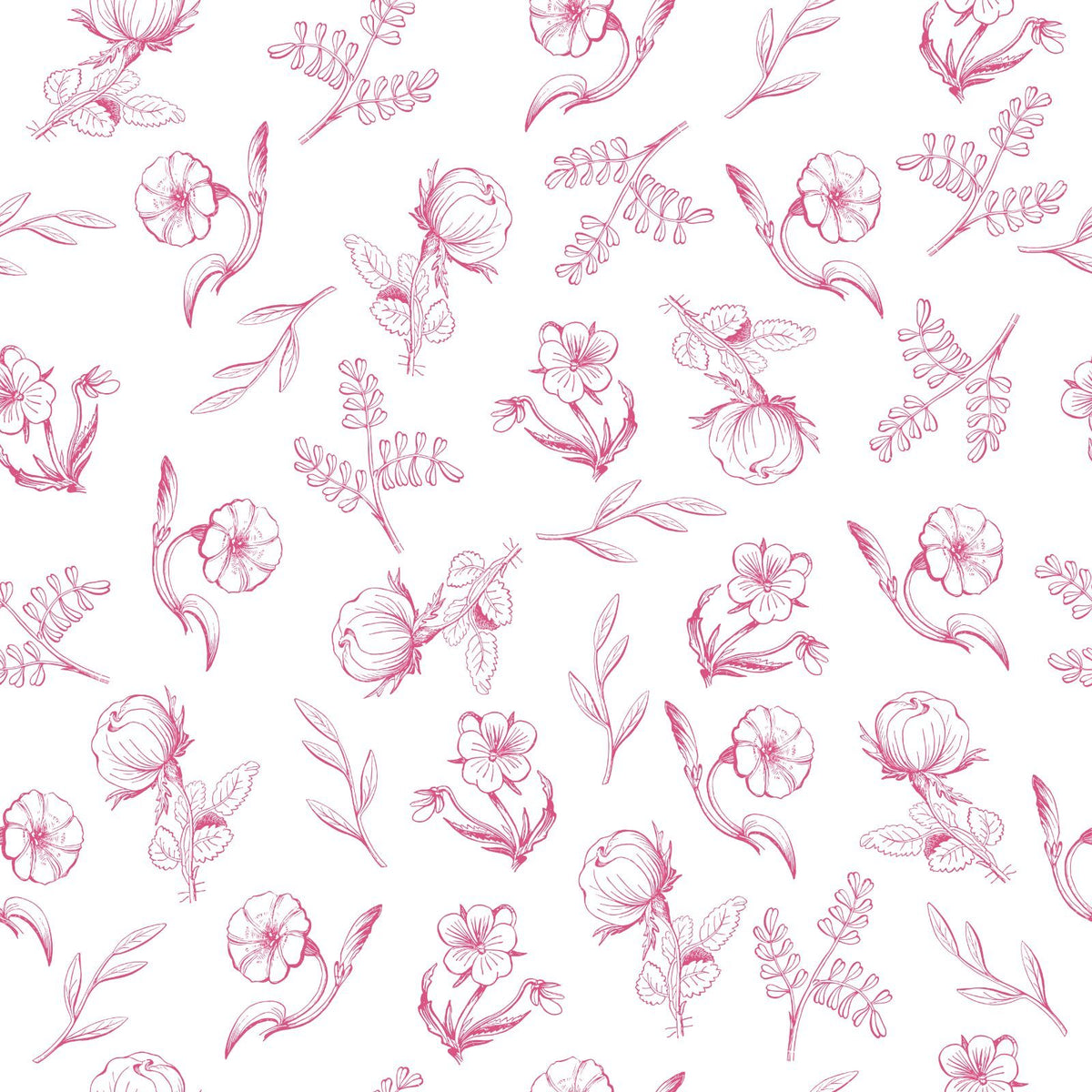 Trumpet Flowers, Blue Flowers, Wildflowers, Leaves — Pink
